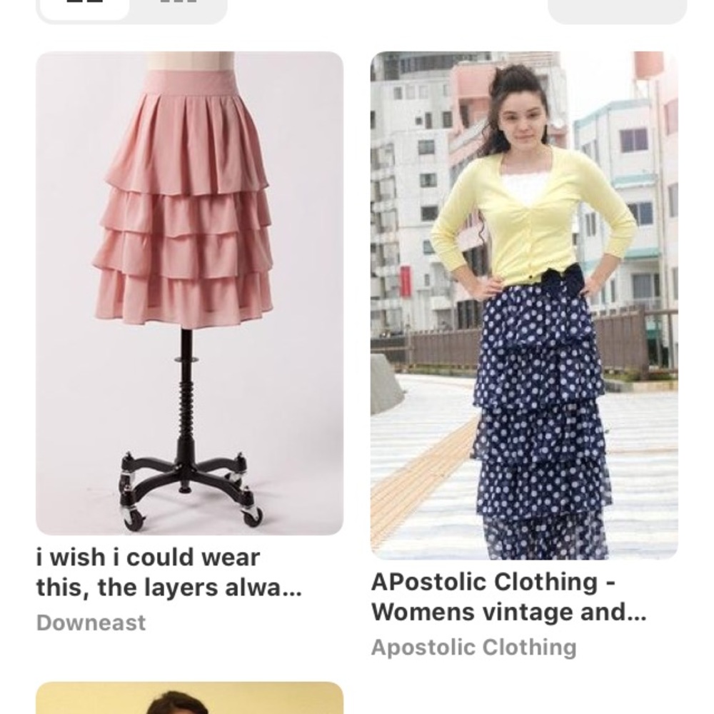 ISO Flouncy Tiered Ruffle Skirt